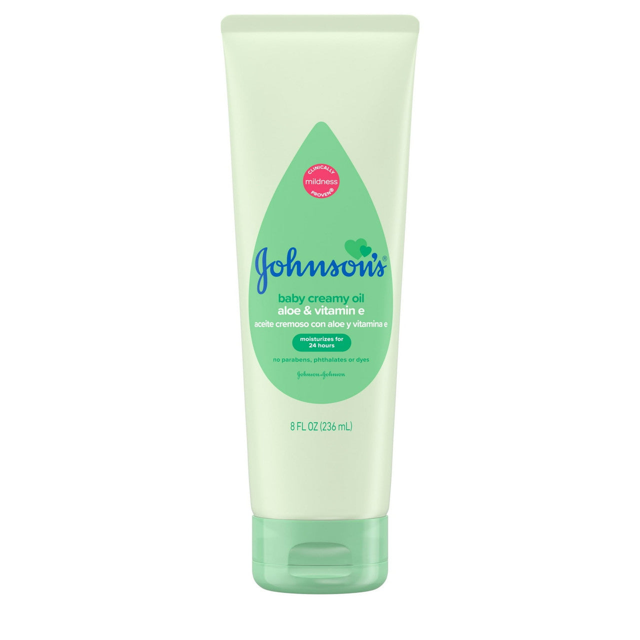 Johnsons Baby Creamy Oil, Aloe and Vitamin E, 8 Oz